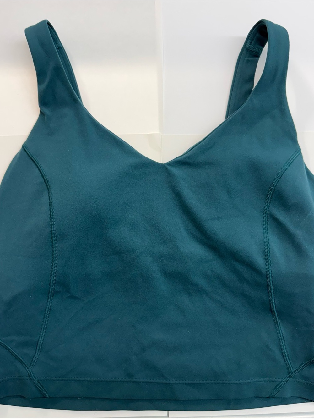 Lululemon Teal V-Neck Tank sport Bra
